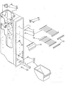 Freezer Liner parts for Whirlpool Refrigerator ED20AKXSM10 from AppliancePartsPros.com