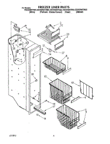 05 - Freezer Liner parts for Whirlpool Refrigerator ED25DWXTG03 from AppliancePartsPros.com