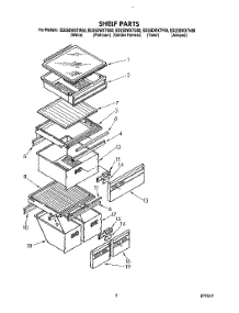 04 - Shelf parts for Whirlpool Refrigerator ED25DWXTM00 from AppliancePartsPros.com