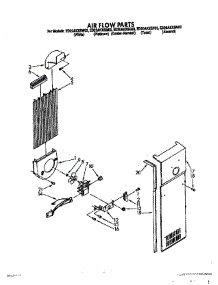 08 - Air Flow parts for Whirlpool Refrigerator ED20AKXSW03 from AppliancePartsPros.com