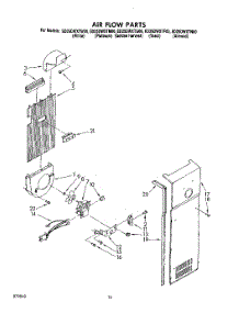 11 - Air Flow parts for Whirlpool Refrigerator ED25DWXTM00 from AppliancePartsPros.com