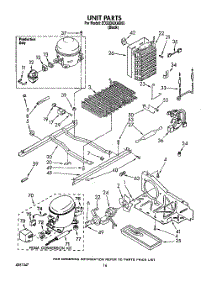 11 - Unit parts for Whirlpool Refrigerator ED22DQXAB00 from AppliancePartsPros.com
