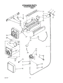 12 - Icemaker, Lit / Optional parts for Whirlpool Refrigerator ED22DQXAB00 from AppliancePartsPros.com