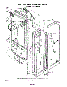 03 - Breaker And Partition parts for Whirlpool Refrigerator ED26SSXLWR1 from AppliancePartsPros.com