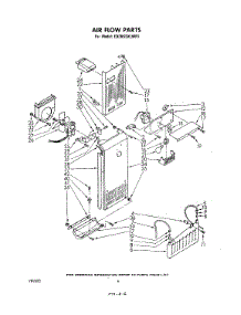 04 - Air Flow parts for Whirlpool Refrigerator ED26SSXLWR1 from AppliancePartsPros.com