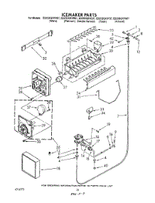 13 - Ice Maker , Not Illustrated parts for Whirlpool Refrigerator ED25DQXVF07 from AppliancePartsPros.com