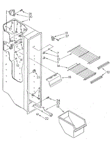 Freezer Liner parts for Whirlpool Refrigerator ED20AKXSM02 from AppliancePartsPros.com