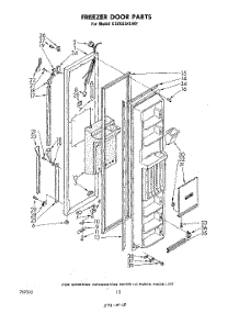 08 - Freezer Door parts for Whirlpool Refrigerator ED26SSXLWR1 from AppliancePartsPros.com
