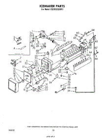 12 - Ice Maker parts for Whirlpool Refrigerator ED26SSXLWR1 from AppliancePartsPros.com