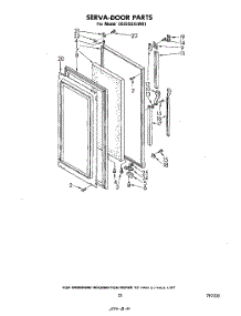 14 - Serva-Door, Parts Not Illustrated parts for Whirlpool Refrigerator ED26SSXLWR1 from AppliancePartsPros.com