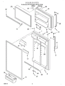 02 - Door parts for Whirlpool Refrigerator 8ET21PKXFN01 from AppliancePartsPros.com