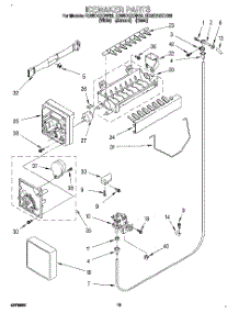 12 - Icemaker, Lit / Optional parts for Whirlpool Refrigerator ED25DQXDW02 from AppliancePartsPros.com