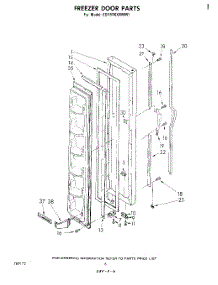 04 - Freezer Door parts for Whirlpool Refrigerator ED19TKXMWR1 from AppliancePartsPros.com
