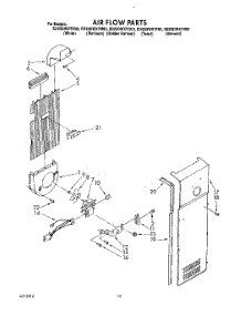 11 - Air Flow parts for Whirlpool Refrigerator ED25DWXTM03 from AppliancePartsPros.com