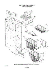 05 - Freezer Liner parts for Whirlpool Refrigerator ED25RQXWW00 from AppliancePartsPros.com