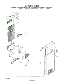 11 - Air Flow parts for Whirlpool Refrigerator ED25DQXVG07 from AppliancePartsPros.com