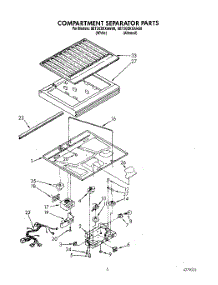 03 - Compartment Separator parts for Whirlpool Refrigerator 8ET20ZKXAW00 from AppliancePartsPros.com