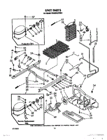 10 - Unit parts for Whirlpool Refrigerator ED25DQXVM01 from AppliancePartsPros.com