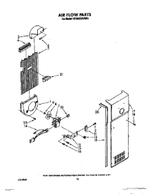 11 - Air Flow parts for Whirlpool Refrigerator ED25DQXVM01 from AppliancePartsPros.com
