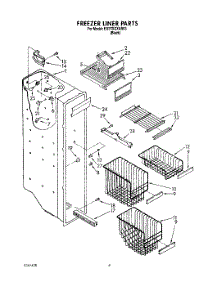 04 - Freezer Liner parts for Whirlpool Refrigerator ED27DQXAB03 from AppliancePartsPros.com