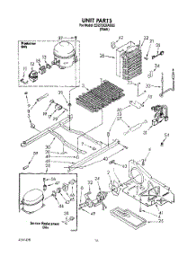 09 - Unit parts for Whirlpool Refrigerator ED27DQXAB03 from AppliancePartsPros.com