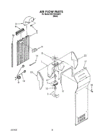 10 - Air Flow parts for Whirlpool Refrigerator ED27DQXAB03 from AppliancePartsPros.com