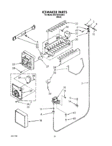 12 - Icemaker, Lit / Optional parts for Whirlpool Refrigerator ED27DQXAB03 from AppliancePartsPros.com