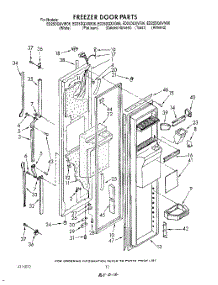 08 - Freezer Door parts for Whirlpool Refrigerator ED25DQXVG06 from AppliancePartsPros.com
