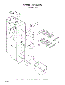 04 - Freezer Liner parts for Whirlpool Refrigerator ED20AKXSW01 from AppliancePartsPros.com
