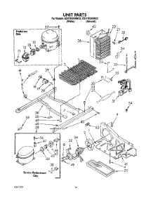 10 - Unit parts for Whirlpool Refrigerator ED27DQXAN03 from AppliancePartsPros.com