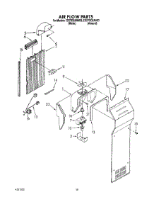 11 - Air Flow parts for Whirlpool Refrigerator ED27DQXAN03 from AppliancePartsPros.com
