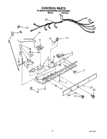 12 - Control parts for Whirlpool Refrigerator ED27DQXAN03 from AppliancePartsPros.com