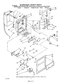 09 - Dispenser Front parts for Whirlpool Refrigerator ED25DQXVG06 from AppliancePartsPros.com