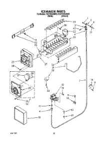 13 - Icemaker, Lit / Optional parts for Whirlpool Refrigerator ED27DQXAN03 from AppliancePartsPros.com