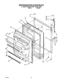 07 - Refrigerator Door, Lit / Optional parts for Whirlpool Refrigerator 8ET20ZKXAW00 from AppliancePartsPros.com
