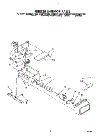 06 - Freezer Interior parts for Whirlpool Refrigerator ED25DWXTF00 from AppliancePartsPros.com