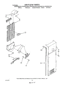 11 - Air Flow parts for Whirlpool Refrigerator ED25DQXVG06 from AppliancePartsPros.com