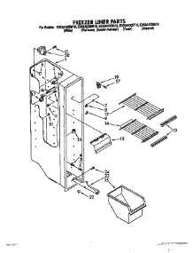 04 - Freezer Liner parts for Whirlpool Refrigerator ED20AKXSW10 from AppliancePartsPros.com