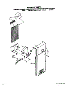 08 - Air Flow parts for Whirlpool Refrigerator ED20AKXSW10 from AppliancePartsPros.com