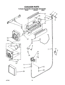 12 - Icemaker, Lit / Optional parts for Whirlpool Refrigerator ED27DQXAN04 from AppliancePartsPros.com