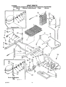 10 - Unit parts for Whirlpool Refrigerator ED25DWXTF05 from AppliancePartsPros.com