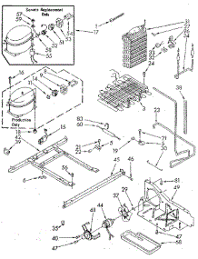 Unit parts for Whirlpool Refrigerator ED20AKXSF10 from AppliancePartsPros.com