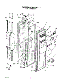 08 - Freezer Door parts for Whirlpool Refrigerator ED25RQXXW00 from AppliancePartsPros.com