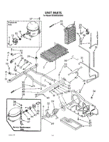 10 - Unit parts for Whirlpool Refrigerator ED25RQXXW00 from AppliancePartsPros.com