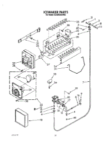 13 - Icemaker, Lit / Optional parts for Whirlpool Refrigerator ED25RQXXW00 from AppliancePartsPros.com