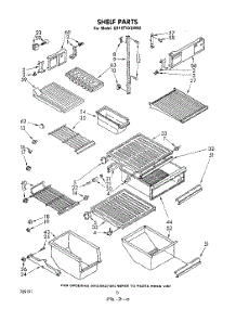 06 - Shelf parts for Whirlpool Refrigerator ED19TKXLWR2 from AppliancePartsPros.com