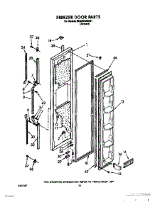 08 - Freezer Door, Lit Optional parts for Whirlpool Refrigerator ED22DKXXW01 from AppliancePartsPros.com