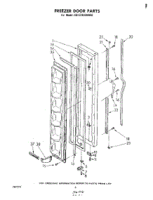 04 - Freezer Door parts for Whirlpool Refrigerator ED19TKXMWR2 from AppliancePartsPros.com