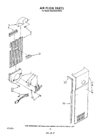 11 - Air Flow parts for Whirlpool Refrigerator ED25RQXWW02 from AppliancePartsPros.com