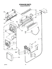 13 - Icemaker, Lit / Optional parts for Whirlpool Refrigerator ED25DWXTN01 from AppliancePartsPros.com